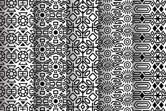 Abstract Patterns: Black & White Textile Elegance