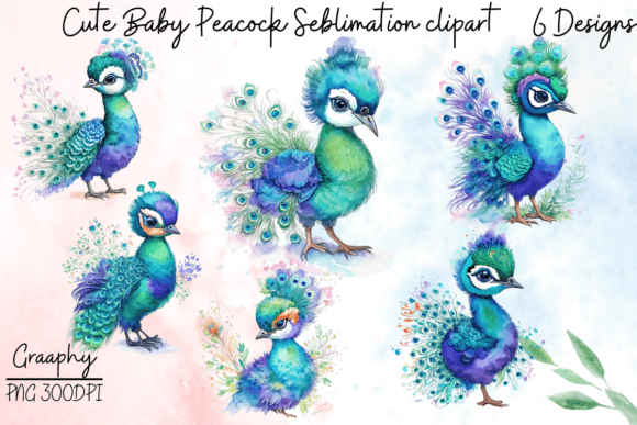 Adorable Peacock PNGs for Creative Projects