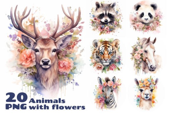Animals Watercolor Bundle: Creative Uses for Your Design Projects