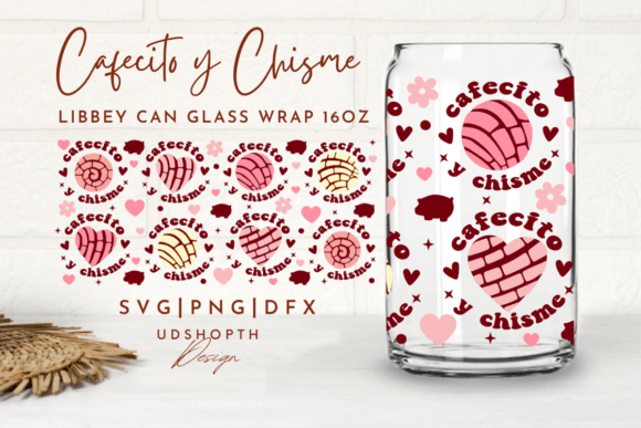 Cafecito Y Chisme Can Glass SVG: Your New Favorite Design Asset