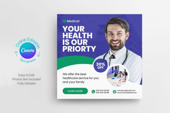 Canva Medical Social Media Post Template: A Practical Guide
