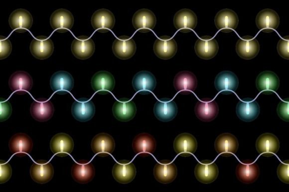 Christmas Lights Pattern Set: Festive Design Assets