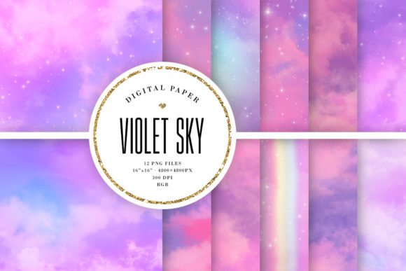 Exploring the Versatility of Violet Sky Aesthetic Backgrounds
