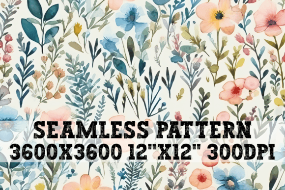 Floral Spring Summer Seamless Pattern: Instant Download Guide