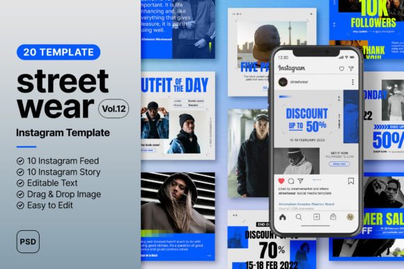 Master Your Streetwear Instagram with Vol.12 Templates
