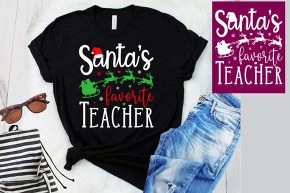 Santa's Favorite Teacher: A Festive Christmas SVG for Every Project