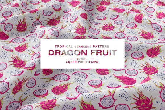 Unleash Vibrant Energy with the Dragon Fruit Tropical Pattern